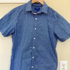 Apt. 9 Size M Slim Fit Short Sleeve Button Down